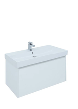 Тумба под раковину Aquanet Nova Lite 100, 1 + 1 ящик в ящике, белый глянец (242580)