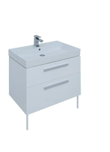 Тумба под раковину Aquanet Nova Lite 75, 2 ящика, белый глянец (242262)