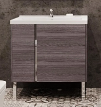 Тумба Акватон Стоун 80 под раковину 1A228201SXC80 подвесная, грецкий орех