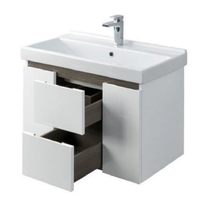 Тумба под раковину Акватон Рене 1A258601NRC80 80 см, цвет белый/грецкий орех