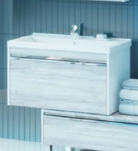 Тумба под раковину Акватон Капри 1A230201KPDA0 80 см, цвет бетон пайн