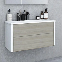 Модуль под раковину Акватон Брук 80 см 1A202001BCDL0 два ящика, цвет дуб латте