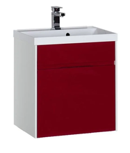 Тумба под раковину Aquanet Латина 60 (1 ящик) 00179936, цвет фасада бордо