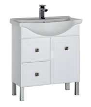 Тумба под раковину Aquanet Стайл 75 00181499 (1 дверца, 2 ящика)