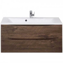 Тумба под раковину BelBagno Marino MARINO-1100-2C-SO-RW-P 110 см, подвесная, цвет дуб мавр (rovere moro)