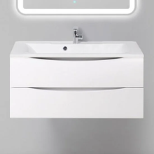 Тумба под раковину BelBagno Marino MARINO-1100-2C-SO-BL-P 110 см, подвесная, цвет белый глянцевый (bianco lucido)