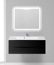 Тумба под раковину BelBagno Marino MARINO-1200-2C-SO-NL-P, 120 х 45 х 55 см, Nero Lucido - черный глянец