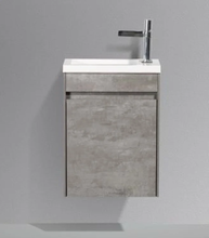 Тумба под раковину BelBagno Pietra Mini PIETRA MINI-460-1A-SO-SCM-L/R 46 см, серый (Stucco Cemento)