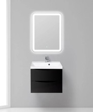 Тумба под раковину BelBagno Marino MARINO-600-2C-SO-NL-P, 60 х 45 х 55 см, Nero Lucido – черный глянец