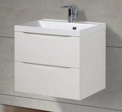 Тумба под раковину BelBagno Marino MARINO-650-2C-SO-BL-P, 65 х 45 х 55 см, Bianco Lucido - белый глянец
