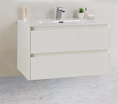 База под раковину BelBagno KRAFT 39-800/390-2C-SO-BO 80 cм подвесная с 2 ящиками, Bianco Opaco