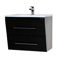 Тумба под раковину Bellezza Берта 60, подвесная, черный, 00000003547