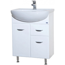 Тумба под раковину Bellezza КЛАССИК 60, напольная, с одним ящиком, белая