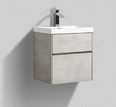 Тумба под раковину BelBagno Pietra Mini PIETRA MINI-500AS-2C-SO-SCM 50 см, серый (Stucco Cemento)