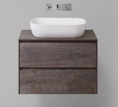 Тумба под раковину BelBagno Pietra PIETRA-800-2C-SO-PT, 80 х 46 х 55 см, цвет серый камень (stone)