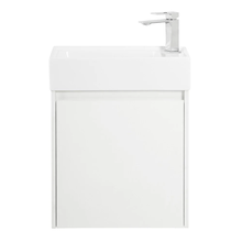 Тумба под раковину BelBagno Kraft Mini 50 см, подвесная, цвет Bianco Opaco, левая/правая, Kraft Mini-500/260-1A-SO-BO-L/Kraft Mini-500/260-1A-SO-BO-R