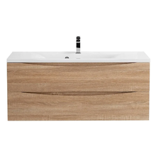 Тумба под раковину BelBagno Marino 120, навесная, цвет Rovere Bianco, Marino-1200-2C-SO-WO-P