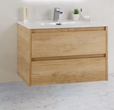 База под раковину BelBagno KRAFT 39-800/390-2C-SO-RNN 80 cм подвесная с 2 ящиками, Rovere Nebrasca Nature