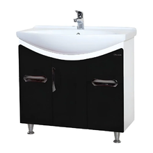 Тумба под раковину Bellezza Лагуна 85, напольная, черный, 4632114110045