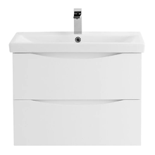 Тумба под раковину BelBagno Marino-Cer 70 см, подвесная, цвет Bianco Lucido, MARINO-CER-700-2C-SO-BL-P