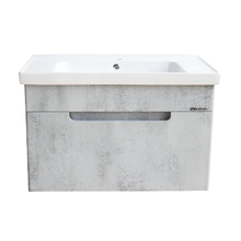 Тумба под раковину Bellezza Грейс 90, подвесная, скала серая, 00000011191