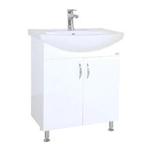 Тумба под раковину Bellezza Элеганс 55, напольная, белый, 4638608240014