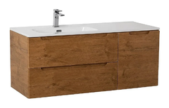 Тумба под раковину BelBagno Etna-1200-2C-1A-SO-RN-L, 120 см, подвесная, Rovere Nature, левая