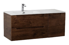 Тумба под раковину BelBagno Etna-1200-2C-1A-SO-RW-L, 120 см, подвесная, Rovere Moro, левая