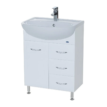 Тумба под раковину Bellezza Уют 4635009140011, 60 см, напольная, цвет белый