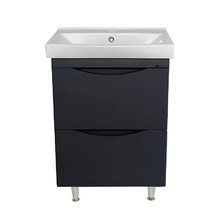 Тумба под раковину Bellezza Санриса 4630109660360, 60 см, напольная, цвет серебро