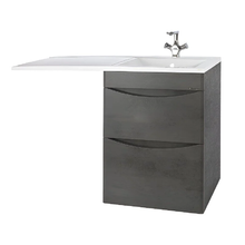 Тумба под стиральную машину Bellezza Олиссия 4639419110428, 60 см, напольная, цвет серый