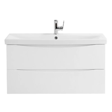 Тумба под раковину BelBagno Marino-Cer 80, подвесная, цвет Bianco Lucido, MARINO-CER-800-2C-SO-BL-P