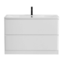 Тумба под раковину BelBagno Albano 120, напольная, цвет Bianco Lucido, Albano-1200-2C-PIA-BL