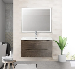 Тумба под раковину BelBagno Acqua-800, 80 см, коричневая, Rovere Nature Grigio, ACQUA-800-2C-SO-RNG