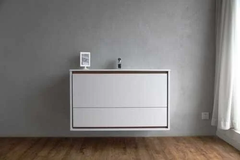 Тумба под раковину BelBagno Gloria 1000 BB1000ODC/TL, Tortora Lucido/серо-бежевый глянец