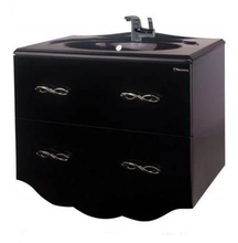 Тумба под раковину Bellezza ВЕРСАЛЬ 100, подвесная, цвет - черный