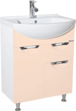 Тумба под раковину Bellezza Альфа 65, напольная, бежевый, 4638810090070