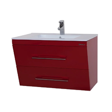 Тумба под раковину Bellezza Берта, 4635212510038, 75 см, подвесная, цвет красный