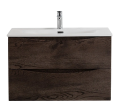 Тумба под раковину BelBagno Marino-Cer-N-1000-2C-SO-RNG-P, 100 см, подвесная, Rovere Nature Grigio