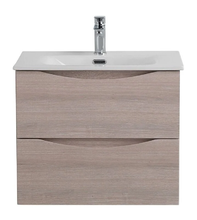 Тумба под раковину BelBagno Marino-Cer-N-600-2C-SO-RG-P, 60 см, подвесная, Rovere Grigio