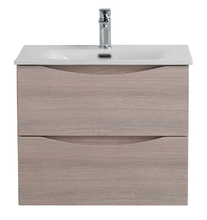 Тумба под раковину BelBagno Marino-Cer-N-700-2C-SO-RG-P, 70 см, подвесная, Rovere Grigio