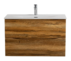 Тумба под раковину BelBagno Marino-Cer-Mini-800-2C-SO-RR-P, 80 см, подвесная, Rovere Rustico