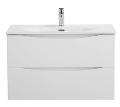 Тумба под раковину BelBagno Marino-Cer-Mini-700-2C-SO-BO-P, 70 см, подвесная, Bianco Opaco