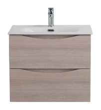 Тумба под раковину BelBagno Marino-Cer-Mini-500-2C-SO-RG-P, 50 см, подвесная, Rovere Grigio