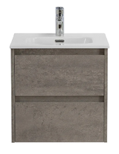 Тумба под раковину BelBagno Kraft-500-2C-SO-CG, 50 см, подвесная, Cemento Grigio