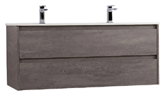 Тумба под раковину BelBagno Kraft-1200-2C-SO-2-CG, 120 см, подвесная, Cemento Grigio