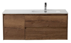 Тумба под раковину BelBagno Kraft-1000-2C-1A-SO-RT-R, 100 см, подвесная, Rovere Tabacco, правая