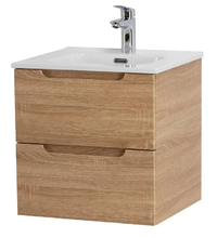 Тумба под раковину BelBagno Etna-500-2C-SO-WO, 50 см, подвесная, Rovere Bianco