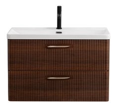 Тумба под раковину BelBagno Due-800-2C-SO-NOCE-P, 80 см, подвесная, Noce