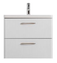 Тумба под раковину BelBagno Due-500-2C-SO-BM-P, 50 см, подвесная, белый металлик